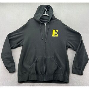 Elton John Farewell Tour Sweatshirt Yellow Brick Road Zip Up Hoodie Black XL